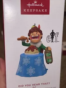 Nuevo en caja 2023 sello adorno de Navidad ELF amigo ¿ESCUCHASTE ESO? Magic Sound - Imagen 1 de 3