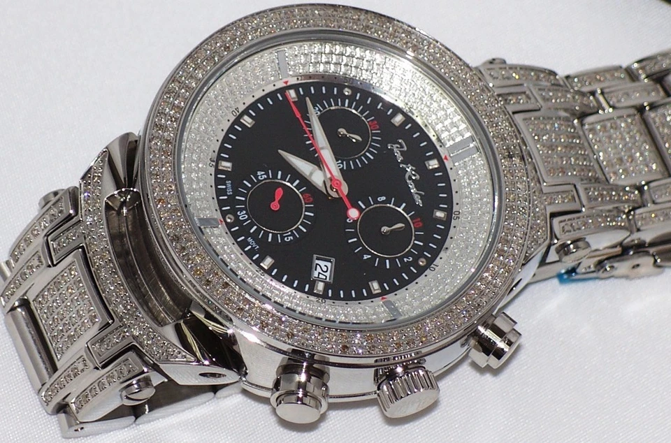 Authentic Mens Jojo Joe Rodeo Master JJM11 4.75ct.apx.522pcs.diamonds Watch