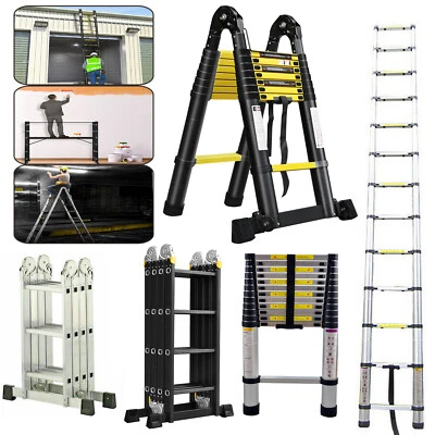 Anlegeleiter Multifunktionsleiter Teleskopleiter Stehleiter Klappleiter Leiter - Bild 1 von 4