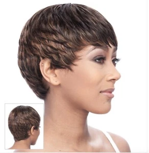 IT'S A WIG 100% HUMAN HAIR HH INDIAN TARA SHORT PIXIE STYLE HUMAN HAIR WIG - Picture 1 of 21
