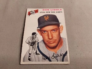 1954 Topps Baseball No 225 Don Liddle New York Giants - Picture 1 of 2