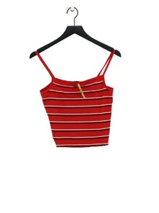 New Look Women's T-Shirt UK 14 Red Polyester with Elastane, Viscose Camisole - Picture 1 of 5