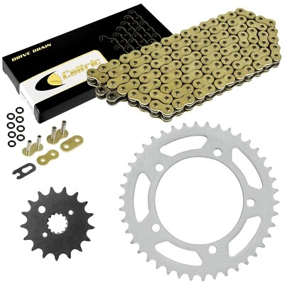 Kit de cadena de transmisión y piñones de junta tórica dorada para Suzuki GSX-R1000 GSXR1000 2007 2008 Foto 1 de 4