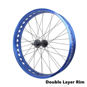 20 26X4.0" Snow Fat Bike Wheelset Quick Release Disc Brake Bicycle Alloy Rims - Picture 1 of 16