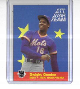 1986 Fleer All Star Team #10 Dwight Gooden New York Mets