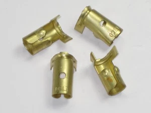 4 each Brass spark plug wire terminal high tension connector ignition coil - Picture 1 of 1