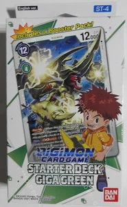 JUEGO DE CARTAS DIGIMON - GIGA GREEN STARTER MACK ST-4 - INGLÉS - GRATIS REINO UNIDO P&P - Imagen 1 de 4