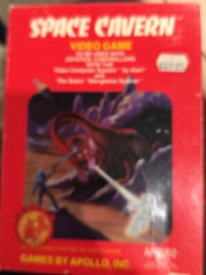Space Cavern (Atari 2600, 1981, Apollo AP-2002, Red Label) Tested, CIB! - Image 1 of 4