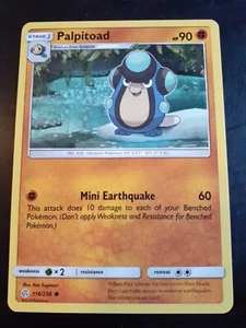Palpitoad 116/236 - Common Pokemon Card - SM: Cosmic Eclipse - Picture 1 of 1