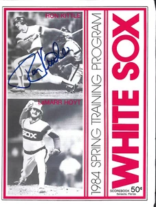 1984 Chicago White Sox Program Ron Kittle Autograph cover - Picture 1 of 1