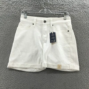 St Johns Bay Bermuda Shorts Womens 6 (actual 29x4.5) White Cotton Blend Zip NEW - Picture 1 of 24