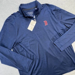 Tommy Bahama Boston Red Sox 1/4 Zip Pullover Mens XL IslandZone Performance Golf - Picture 1 of 11