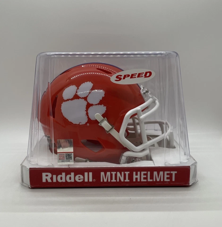 Clemson University Tigers Mini Riddell Speed Football Helmet
