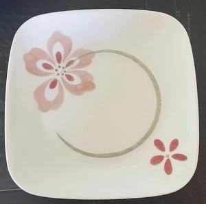Corelle Pretty Pink Square 9” Salad/Luncheon Plates (set of 4): - Picture 1 of 14