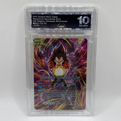 SS4 VEGETA Ultimate Evolution BT11-032 UC Dragon Ball Super Graded 10 Gem Mint - Image 1 of 2