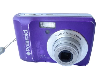 Polaroid i834 8MP 3X Optical/4x Digital Zoom Camera Purple Tested Working - Image 1 of 4