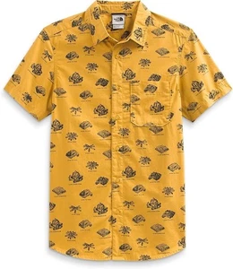 NWT The North Face Men’s Yellow Baytrail Retro Campfire Short Sleeve Shirt L - Picture 1 of 3