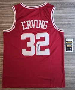 Dr. J Julius Erving signiertes UMASS Basketball Trikot NBA HOF LEGEND JSA - Bild 1 von 4