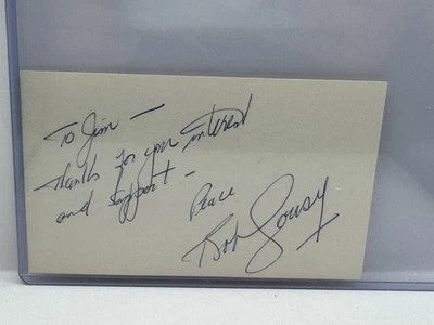 Bob Cousy Autographed Index Card - Boston Celtics - NO COA - Image 1 of 1