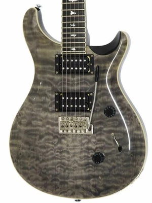 Paul Reed Smith SE Custom 24 Usado Arce + Caoba Cuerpo Gris con Estuche Suave Foto 1 de 4