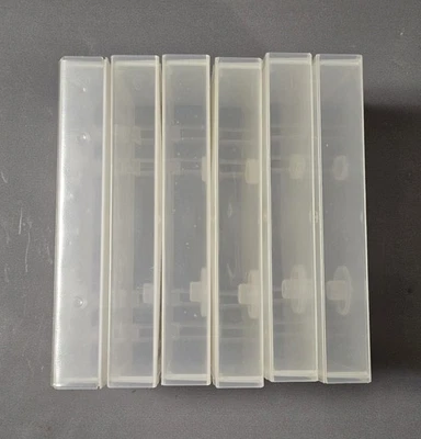 VHS Clamshell Style Cases, Clear, Lot Of  6 - Image 1 of 3