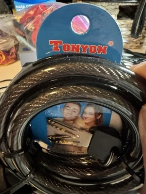 Tonyon TY588E противоугонный велосипедный замок стальная проволока велосипедные кабельные замки  - Изображение 1 из 4