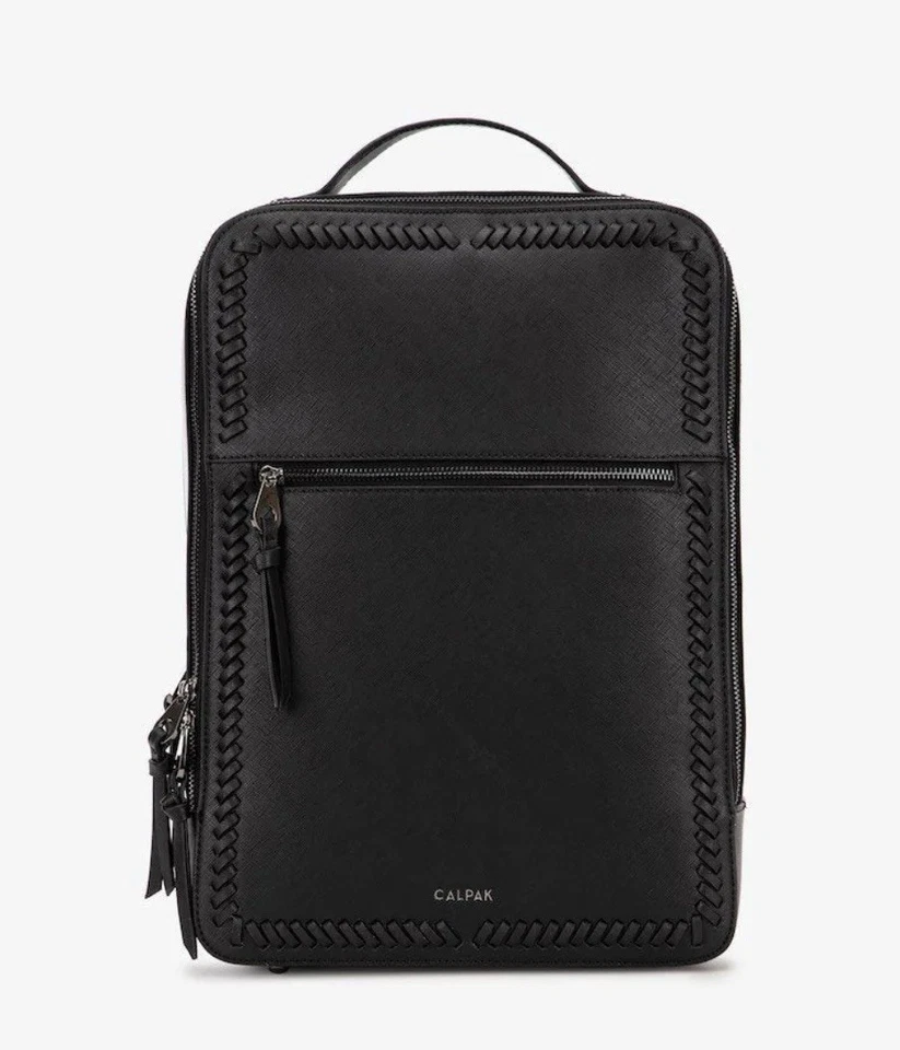 CALPAK Kaya 15 inch Laptop Backpack in Gunmetal Black - Image 1 of 4