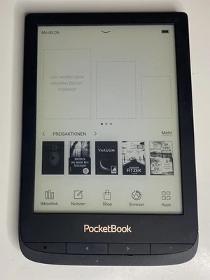 POCKETBOOK Basic Lux 4 - 8 GB eReader Schwarz - Bild 1 von 3