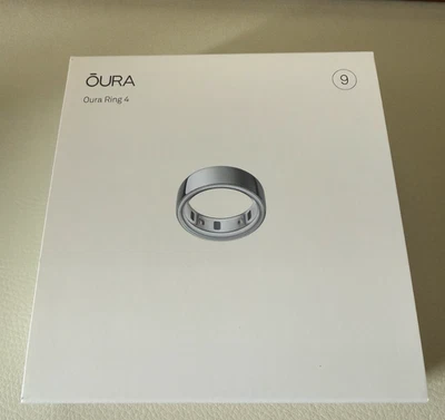 Oura Ring 4 - Size 9 - Silver Color - Brand New In Box Sealed - Image 1 of 2