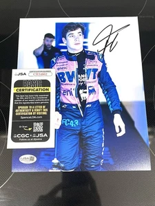 Franco Colapinto foto firmata a mano 8x10 Alpine F1 Formula 1 JSA Cert #3 - Foto 1 di 2