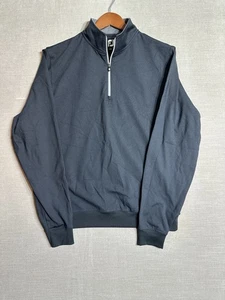 FootJoy 1/4 Zip Pullover Men's Small Black Golf Long Sleeve Performance Stretch - Picture 1 of 6