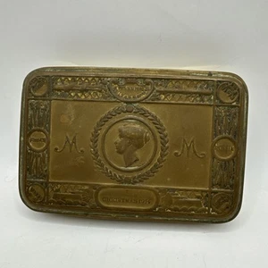 Antique World War One Memorabilia Christmas 1914 Princess Mary Tin Collectible - Picture 1 of 6