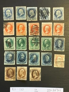 Buffalo Stamps: Lot of Used 1879 Banknotes Scott# 182-188 - Picture 1 of 1