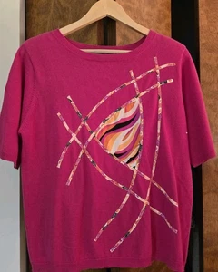 Vintage Koos! Natürlich! Pullover mit geometrischem Design und Schulterpolstern - Bild 1 von 4