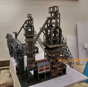 N Scale 1/160 Large Steel Plant Model Blast Furnace Model Building Model New - Picture 1 of 5