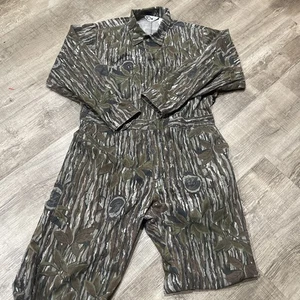Vintage 10x Coveralls Mens XLarge Realtree Camo Jumpsuit Hunting Outdoor NWTF - Picture 1 of 12