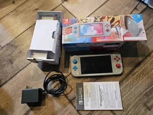 Switch Lite Zacian and Zamazenta Pokemon Edition CIB COMPLETE IN BOX - Picture 1 of 17