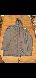 St. Louis Cardinals Under Armour Black Full-Zip Performance Rain Jacket 2XL - Picture 1 of 4