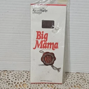 Sandalia bronceada hasta la rodilla Big Mama Hoisery vintage pie 8 1/2-11 - Imagen 1 de 4