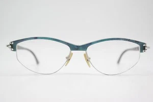 Vintage Brille NATURHORN-Seide HOFFMANN 971 Mehrfarbig Silber Halbrand - Bild 1 von 6