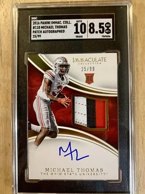 Michael Thomas - 2016 Panini Immaculate Collegiate #110 parche automático SGC 10 | 8,5 Foto 1 de 4
