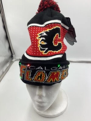 Calgary Flames NHL Light Up Acrílico Medias Gorra Nuevas Etiquetas H9 Foto 1 de 4