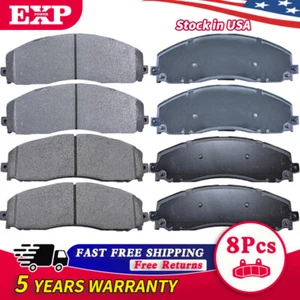 Front Rear Ceramic Disc Brake Pads Kit For Ford F-250 Super Duty F-350 F-450 - Foto 1 di 5