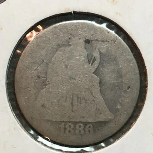 1886 Liberty Seated Dime - Picture 1 of 2