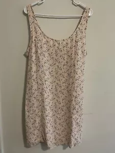 American Eagle Outfitters taglia large mini prendisole floreale scollo a scoop fumè nuovo con etichette - Foto 1 di 9