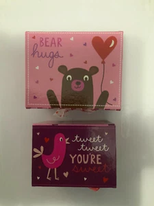 2ct Valentine's Day School Gift Box Exchange for Kids BEAR & BIRD PACK - Picture 1 of 1