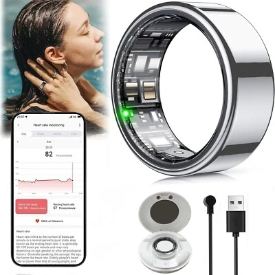 Anello smart monitoraggio salute | Frequenza cardiaca sonno passi ossigeno - Immagine 1 di 4