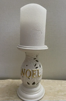 Lightscapes浮雕Noel灯座带电蜡烛 — 第 1/4 张图片