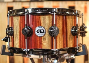 DW 6.5x14 Collector's Maple VLT Candy Stripe Padauk Snare Drum - SO#1315784 - Picture 1 of 6