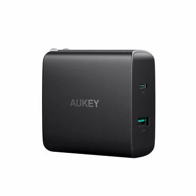 AUKEY USB C Charger with 56.5W Wall Charger, One 46W Power Delivery 3.0 & 5V / 2 - Image 1 of 4